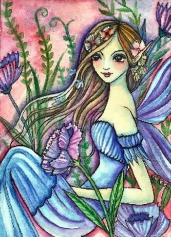Diamond Painting Canvas - QS Spring Fairy - Click Image to Close